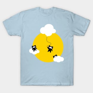 Ninja cats in the sky T-Shirt